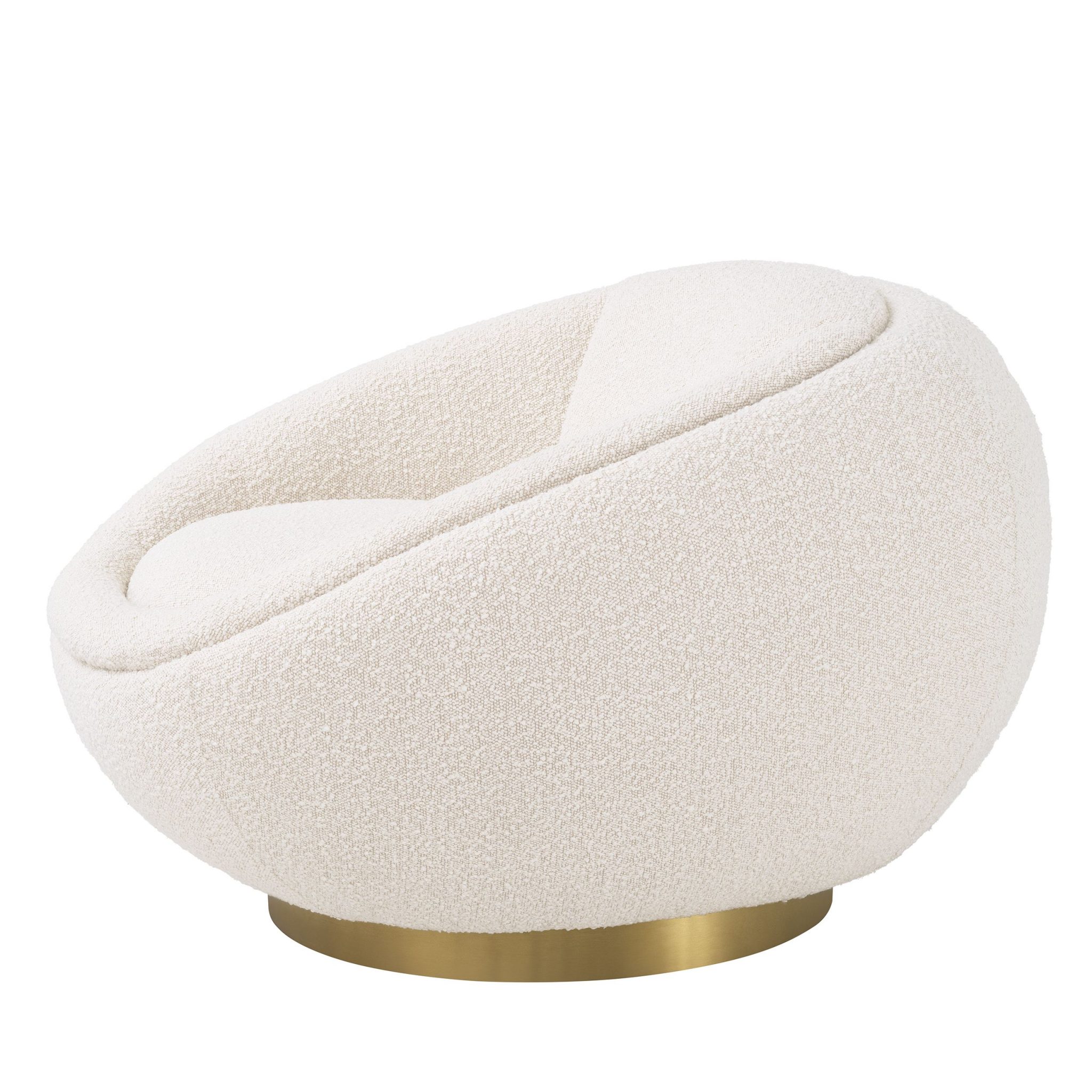 Bollinger Swivel Chair Boucle Cream Eichholtz Fmdesign Elements