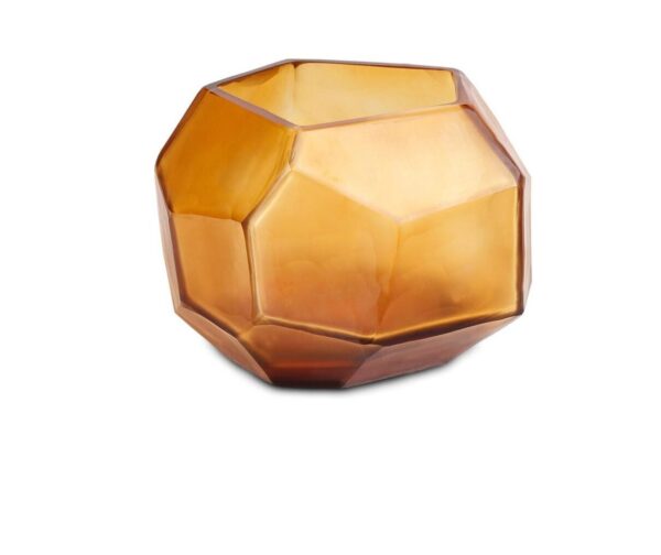 kubistická čajová sviečka zlatá guaxs 1651clgd