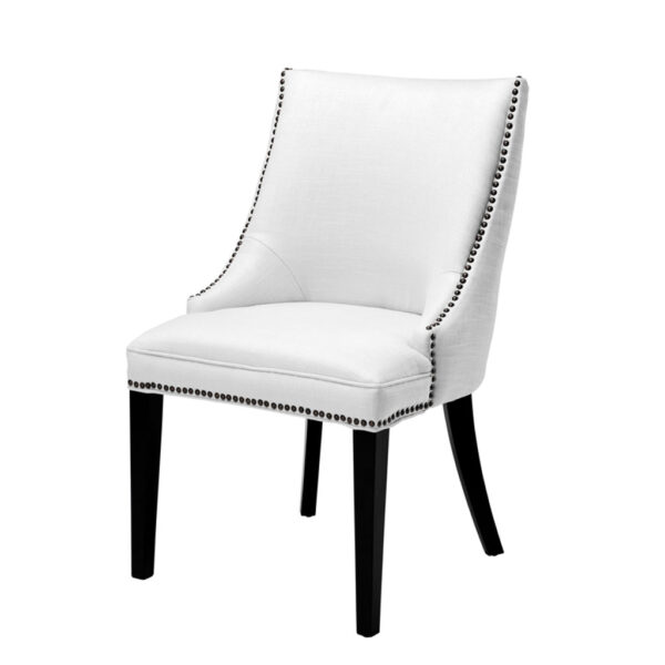 Jedálenská stolička Bermuda krémová biela Eichholtz