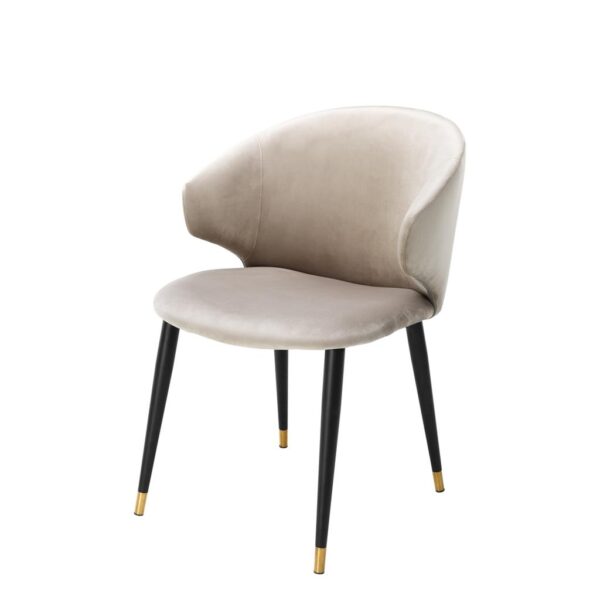 Volante dining chair with arm beige Eichholtz