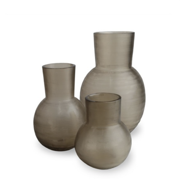 Yeola rauchgraue Guaxs-Vase