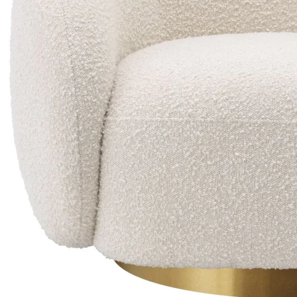 BRICE Swivel Chair Eichholtz boucle cream