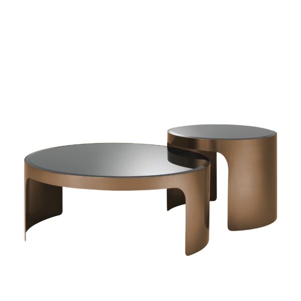 COFFEE TABLE PIEMONTE SET OF 2 copper Eichholtz_5