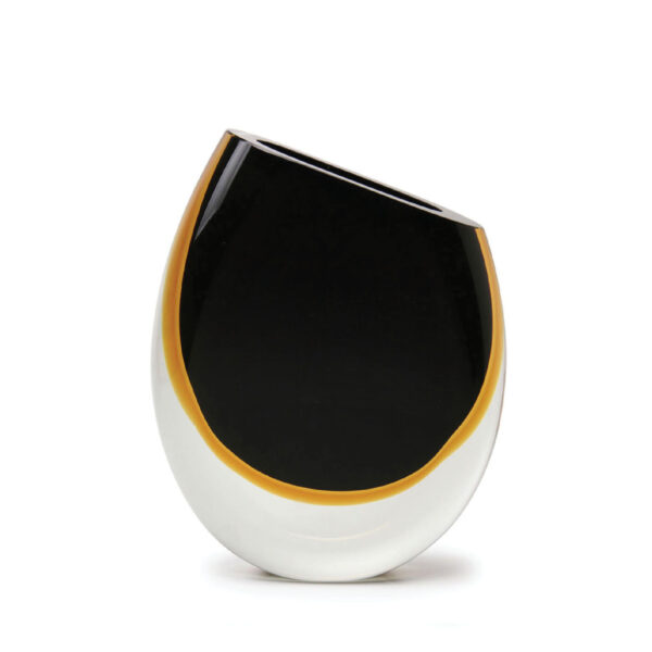Vase 96 schwarz-ambar von Seguso GARDECO CDO-15509