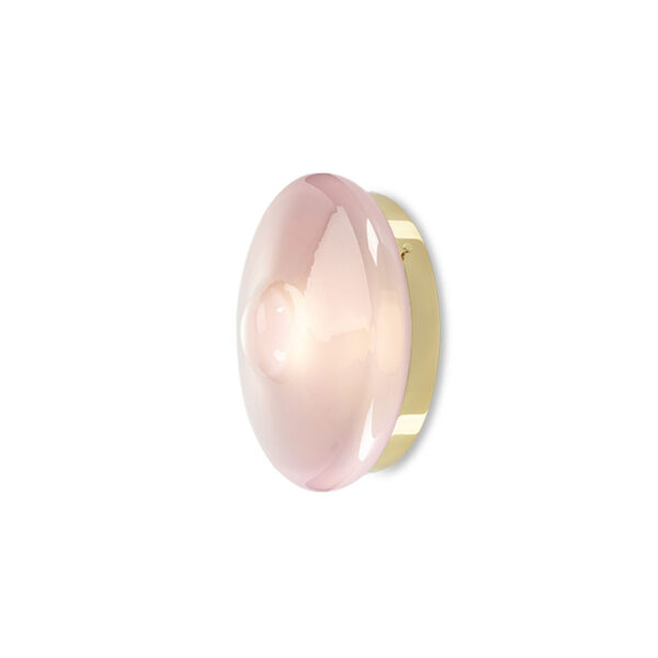 Orbitálne nástenné a stropné osvetlenie venus pink - leštená mosadz BOMMA