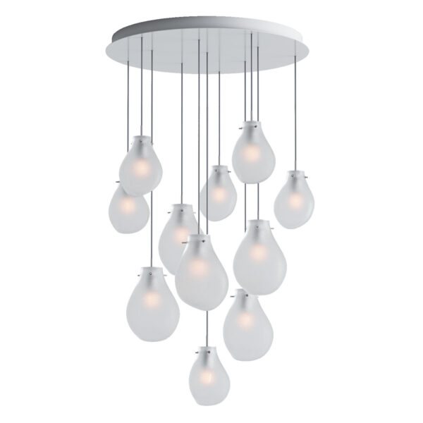 Soap Chandelier 11pcs frosted BOMMA