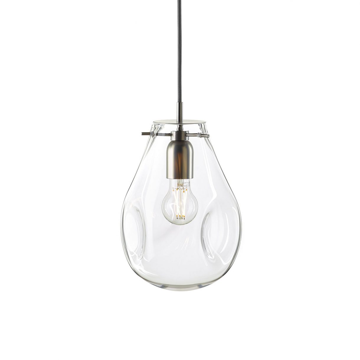 Soap Pendant Small clear-stainless steel BOMMA - FMDESIGN ELEMENTS