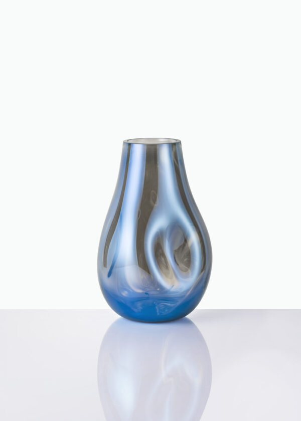 Mydlová váza Malé modré sklo BOMMA