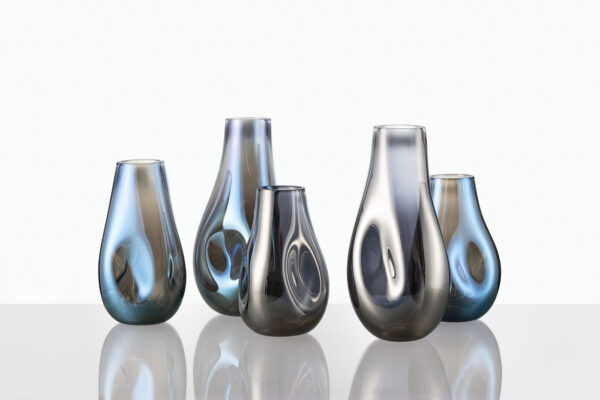 Soap Vases BOMMA blue silver