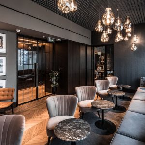 Bomma Seife klar rauchgrau Business Lounge Club Interieur