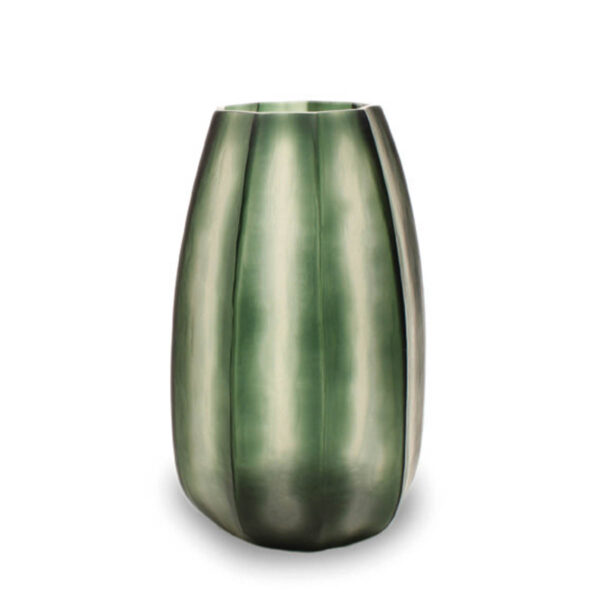 Koonam-XL-Black-Steelgrey-Guaxs-vase-darkgreen-1644LSBS