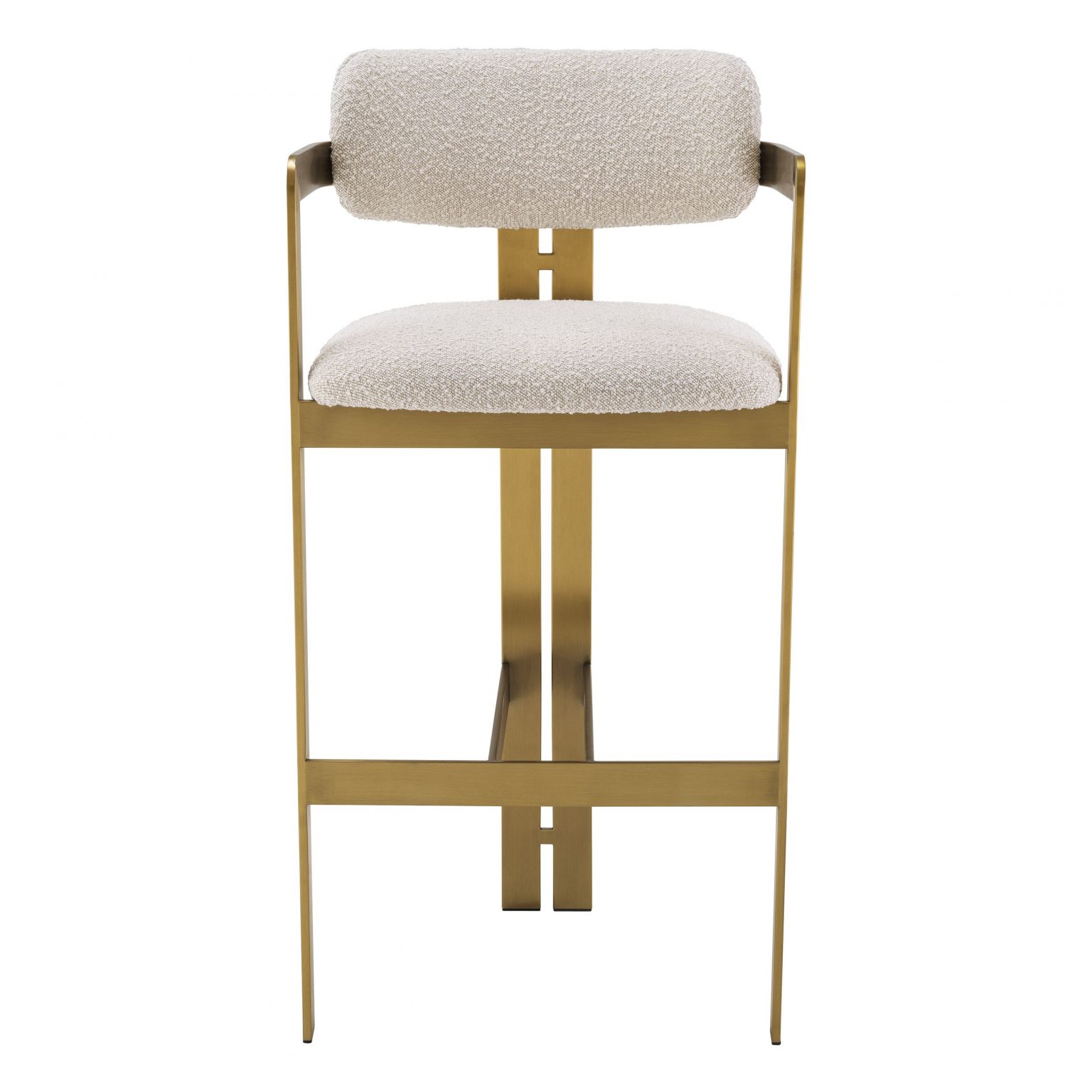 DONATO BAR STOOL boucle cream EICHHOLTZ - FMDESIGN ELEMENTS