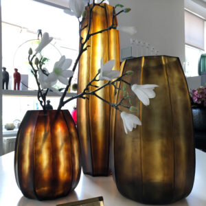 Koonam ButterBrown M XL Tall vases GUAXS (3)