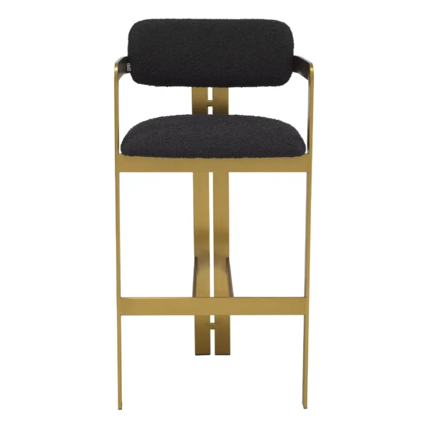 Barová stolička Donato s povrchovou úpravou z brúsenej mosadze boucle black Eichholtz 115837_2_1_1