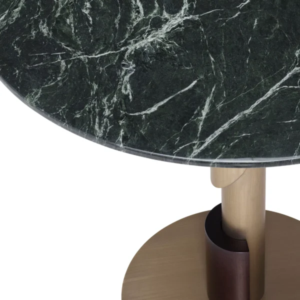 Flow Dining Table brushed brass green marble Eichholtz 116300_4_1_1