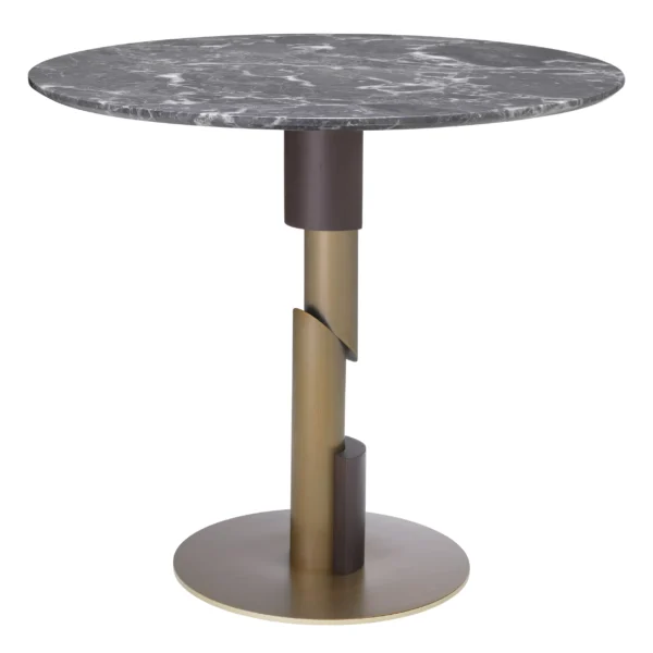 Flow Jedálenský stôl brúsená mosadz sivý mramor Eichholtz 116290_3_1_1