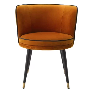 Grenada Dining Chair savona orange velvet Eichholtz 115882_2_1_1