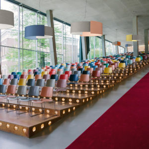 Alco 120 Colorful Large Pendant lamps Kvadrat fabric Roberto Paoli design Modoluce