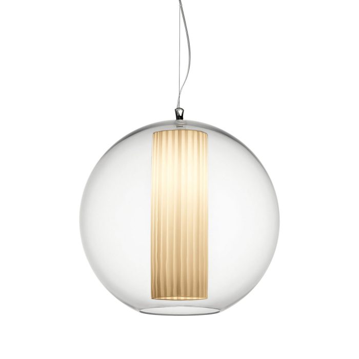 BOLLA ELLISSE 60 Pleated Pendant lamp MODOLUCE