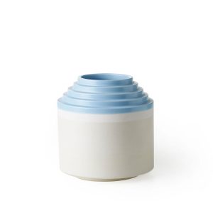 White Light Blue Vase BITOSSI