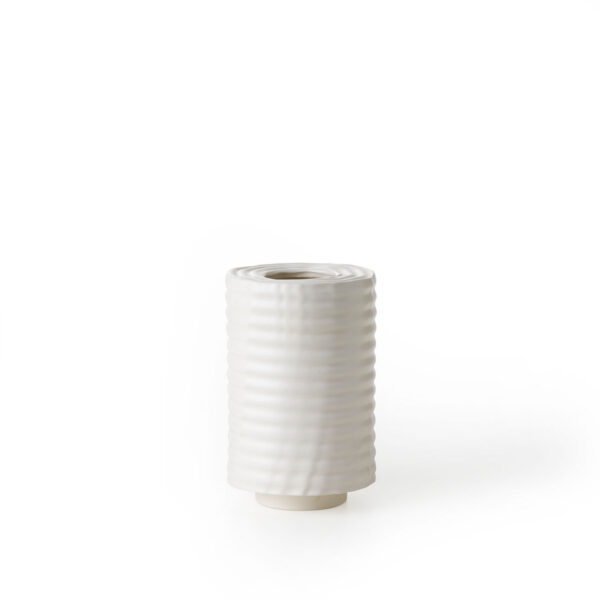 Wiggle Round Vase White BITOSSI