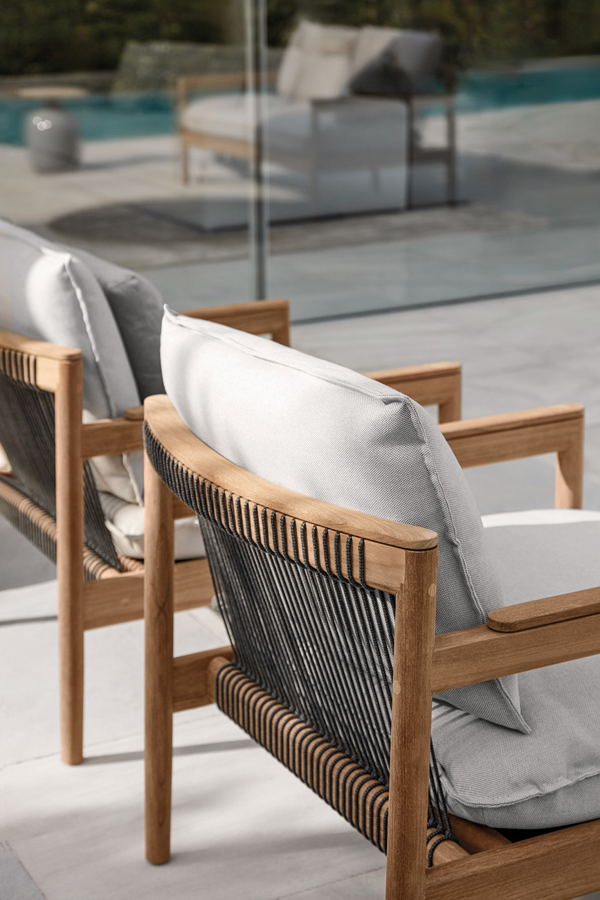 Gloster saranac lounge chair detail_1