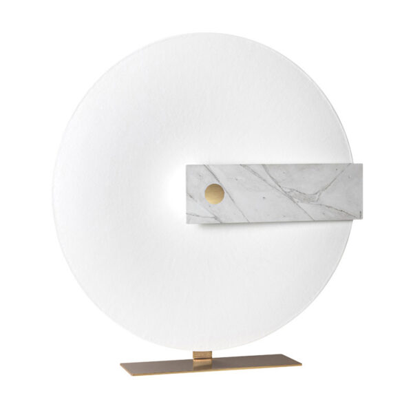 MERIDIANA FLOOR White fiberglass & white marble HIND RABII 30204