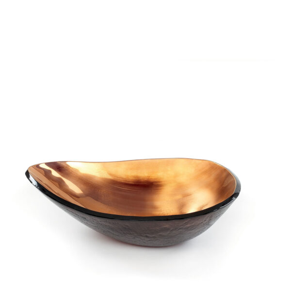 Bowl ovo bronze para cima by Regina Medeiros GARDECO RM-OVOCIMA