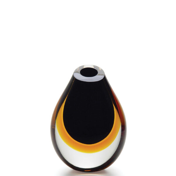 Vase drop small black-ambar by Seguso GARDECO CDO-42281