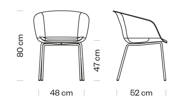 disegno-tecnico-dunk-1191-n-4-gambe-ET-AL-Modern-Office-Furniture