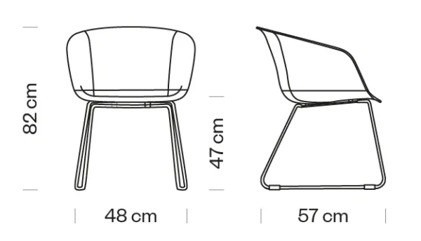 disegno-tecnico-dunk-1192-m-slitta-ET-AL-Modern-Office-Furniture