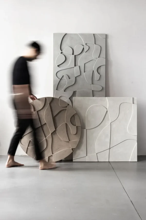 Botanica Ladnini minimalistic sculpture wall art (4)