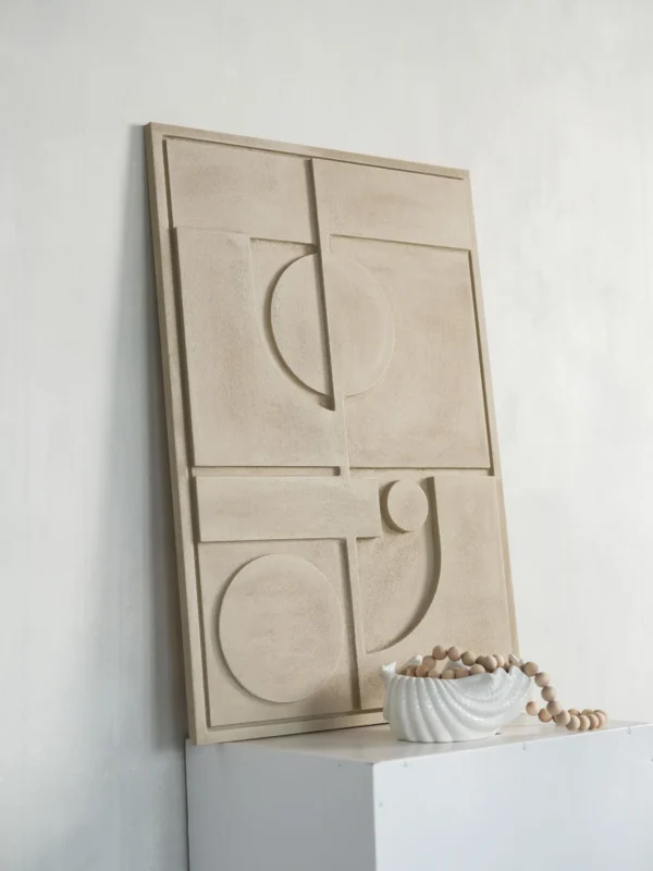Shape Ladnini sculptural wall relief (1)