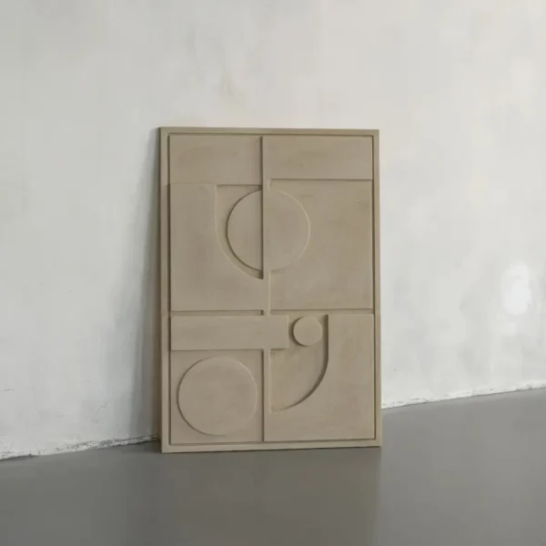 Shapes 2 soft sand Ladnini wall relief