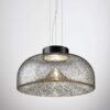 AELLA S 45 Transparent Pulegoso Black Pendant Lamp LEUCOS