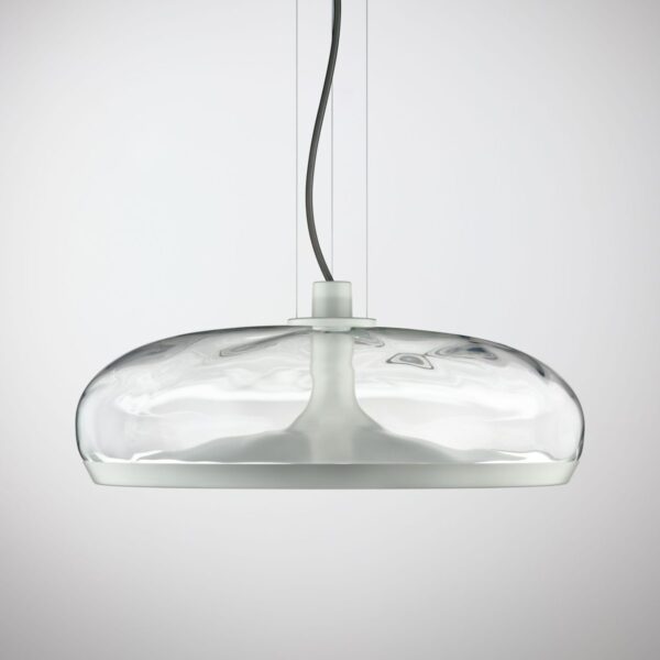 AURELIA S 45 SS transparent water effect white Pendant Lamp LEUCOS