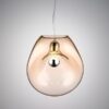 LIGHTBODY S transparent pink chrome Pendant Lamp LEUCOS