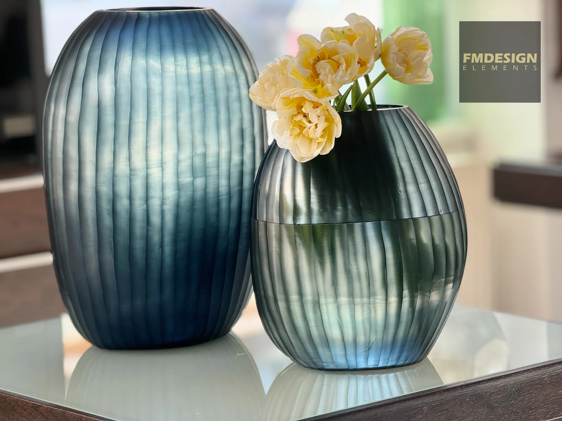 PATARA Tall Round clear dark indigo GUAXS luxury vase_1