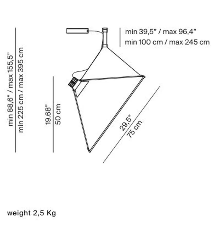 AMISOL Small Suspension Lamp Luceplan