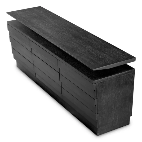 QUINTINO Drawer Dresser charcoal grey oak veneer Eichholtz 118393_3_11